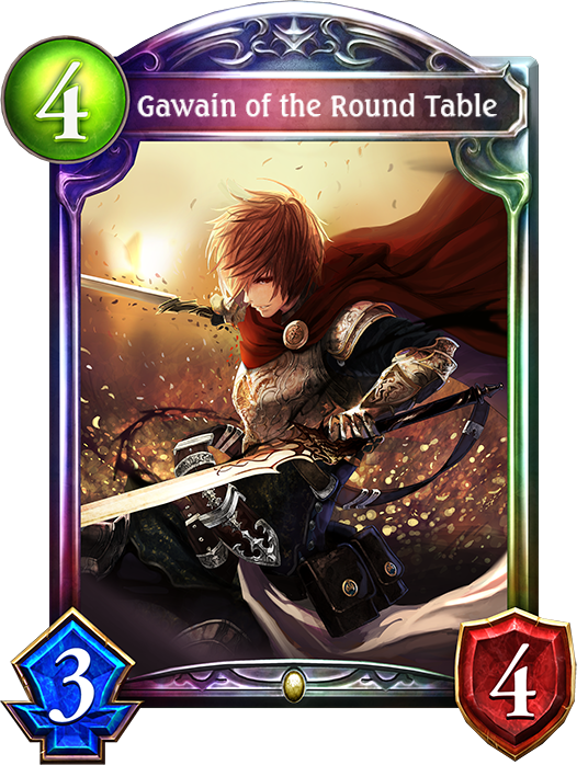 Card Gawain Of The Round Table, Gawain Knight Of The Round Table